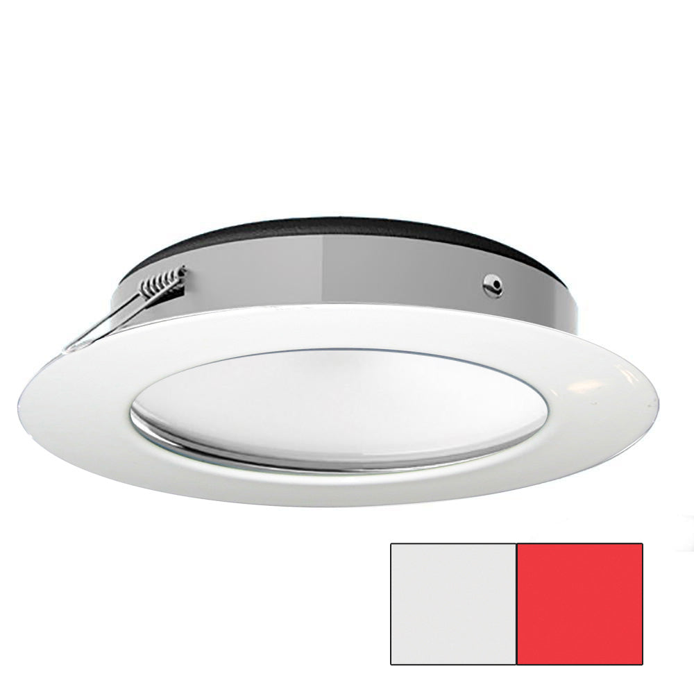 i2Systems Apeiron Pro XL A526 - 6W Spring Mount Light - Cool White/Red - White Finish A526-31AAG-H