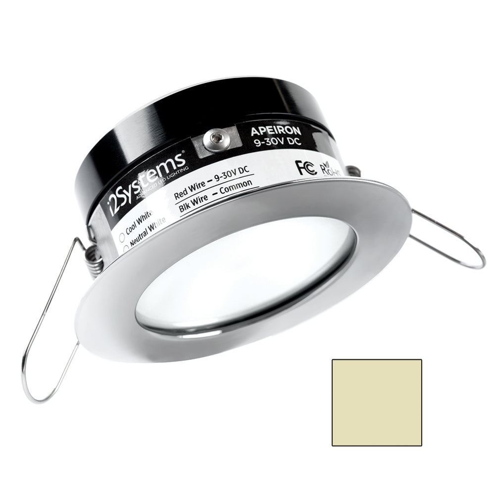 i2Systems Apeiron A503 3W Spring Mount Light - Warm White - Polished Chrome Finish A503-11CBBR