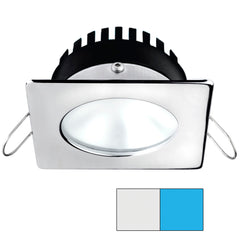 i2Systems Apeiron A506 6W Spring Mount Light - Square/Round - Cool White & Blue - Polished Chrome Finish A506-12AAG-E