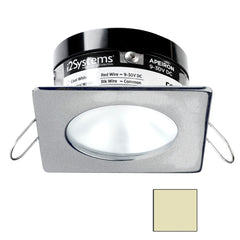 i2Systems Apeiron PRO A503 - 3W Spring Mount Light - Square/Round - Warm White - Brushed Nickel Finish A503-42CBBR