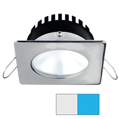 i2Systems Apeiron PRO A506 - 6W Spring Mount Light - Square/Round - Cool White & Blue - Brushed Nickel Finish A506-42AAG-E