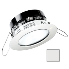 i2Systems Apeiron PRO A503 - 3W Spring Mount Light - Round - Cool White - White Finish A503-31AAG