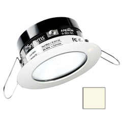 i2Systems Apeiron PRO A503 - 3W Spring Mount Light - Round - Neutral White - White Finish A503-31BBD