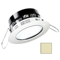 i2Systems Apeiron PRO A503 - 3W Spring Mount Light - Round - Warm White - White Finish A503-31CBBR