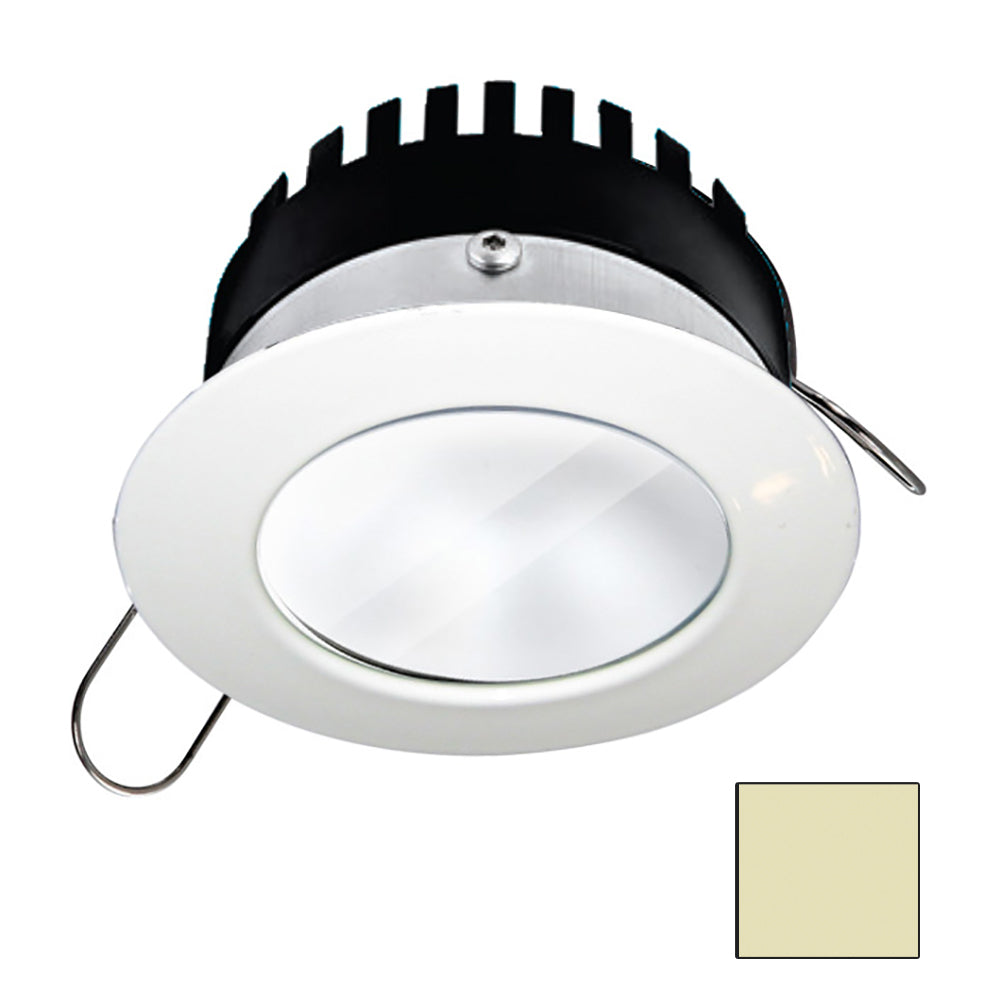 i2Systems Apeiron PRO A506 - 6W Spring Mount Light - Round - Warm White - White Finish A506-31CBBR