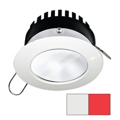 i2Systems Apeiron PRO A506 - 6W Spring Mount Light - Round - Cool White & Red - White Finish A506-31AAG-H