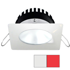 i2Systems Apeiron PRO A506 - 6W Spring Mount Light - Square/Round - Cool White & Red - White Finish A506-32AAG-H