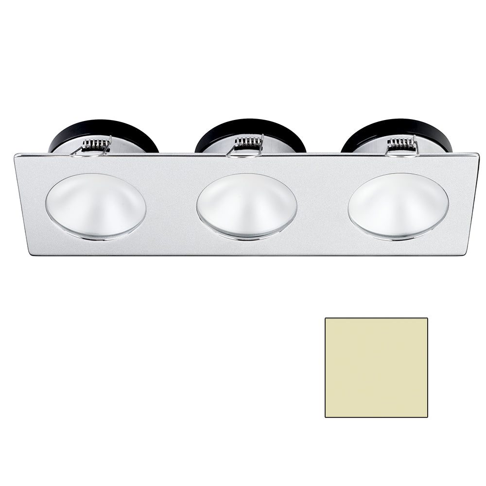 i2Systems Apeiron A1110Z - 4.5W Spring Mount Light - Triple Round - Warm White - Brushed Nickel Finish A1110Z-46CAB