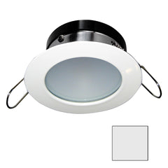 i2Systems Apeiron A1110Z - 4.5W Spring Mount Light - Round - Cool White - White Finish A1110Z-31AAH