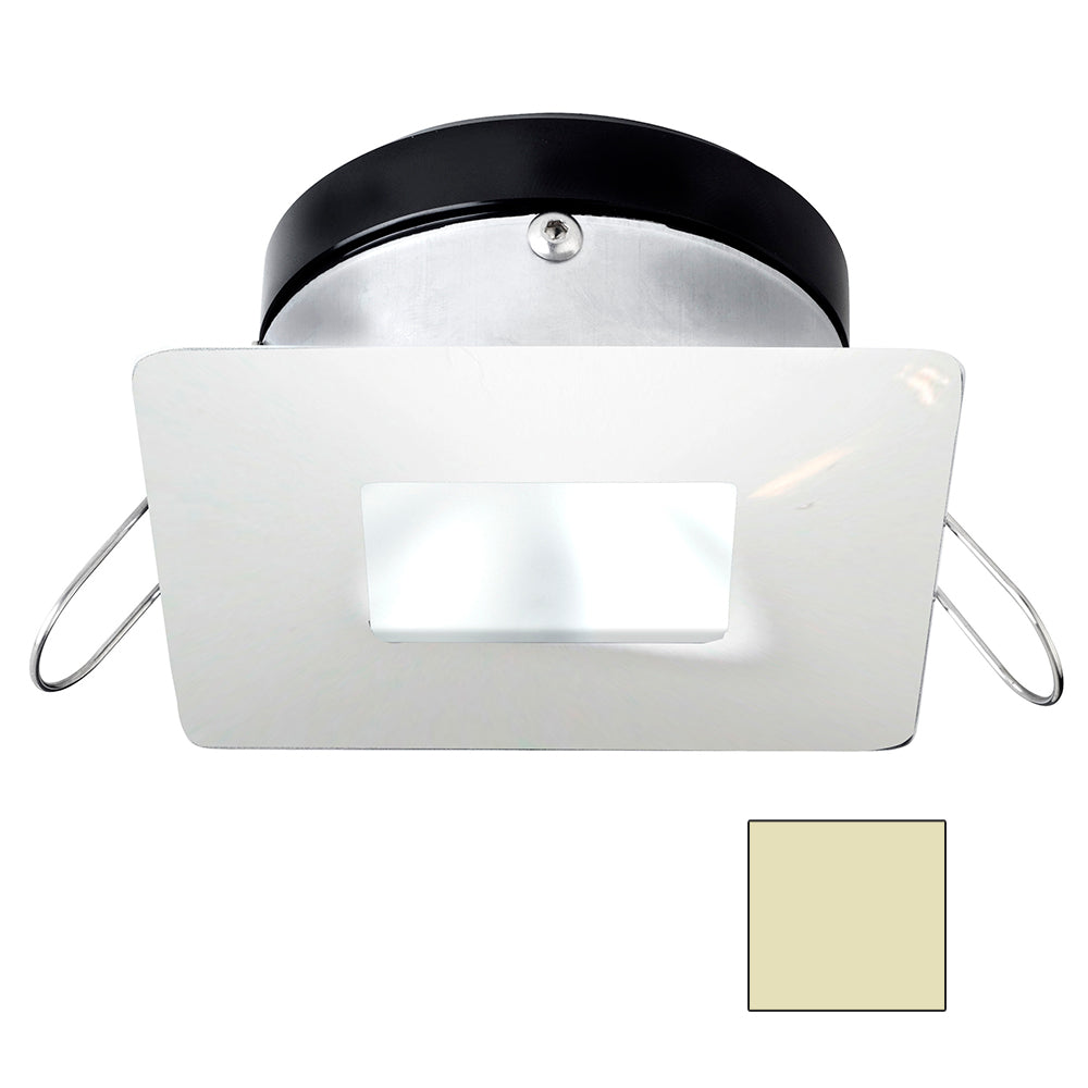 i2Systems Apeiron A1110Z - 4.5W Spring Mount Light - Square/Square - Warm White - White Finish A1110Z-34CAB