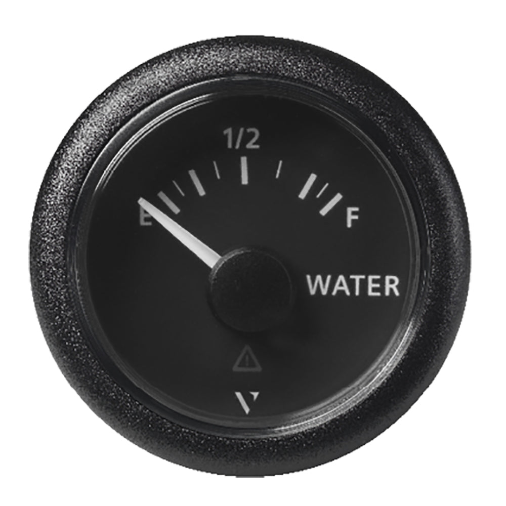 Veratron 52MM (2-1/16") ViewLine Fresh Water Resistive - Empty/Full - 3 to180 OHM - Black Dial & Round Bezel A2C59514099