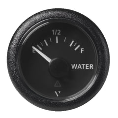 Veratron 52MM (2-1/16") ViewLine Fresh Water Resistive - Empty/Full - 3 to180 OHM - Black Dial & Round Bezel A2C59514099