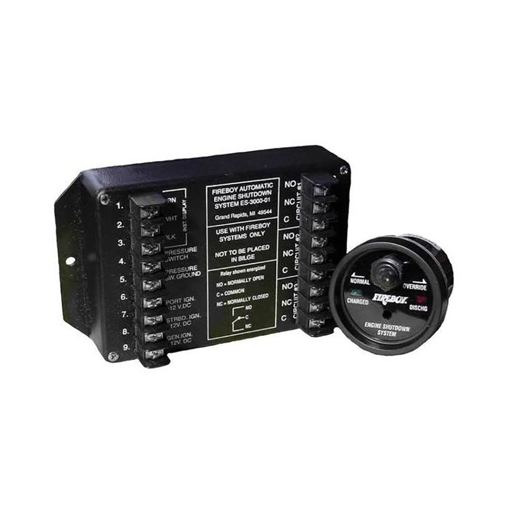 Fireboy-Xintex 8 Circuit Engine Shutdown w/Time Delay - Round Display ES-8015-01