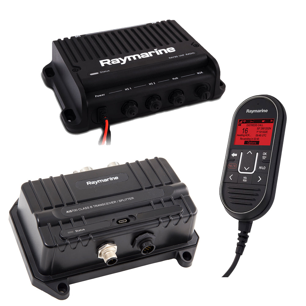 Raymarine T70424 Ray90 VHF Radio & AIS700 Bundle