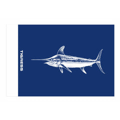 Tigress 88422 Blue Marlin Release Flag - 12" x 18"