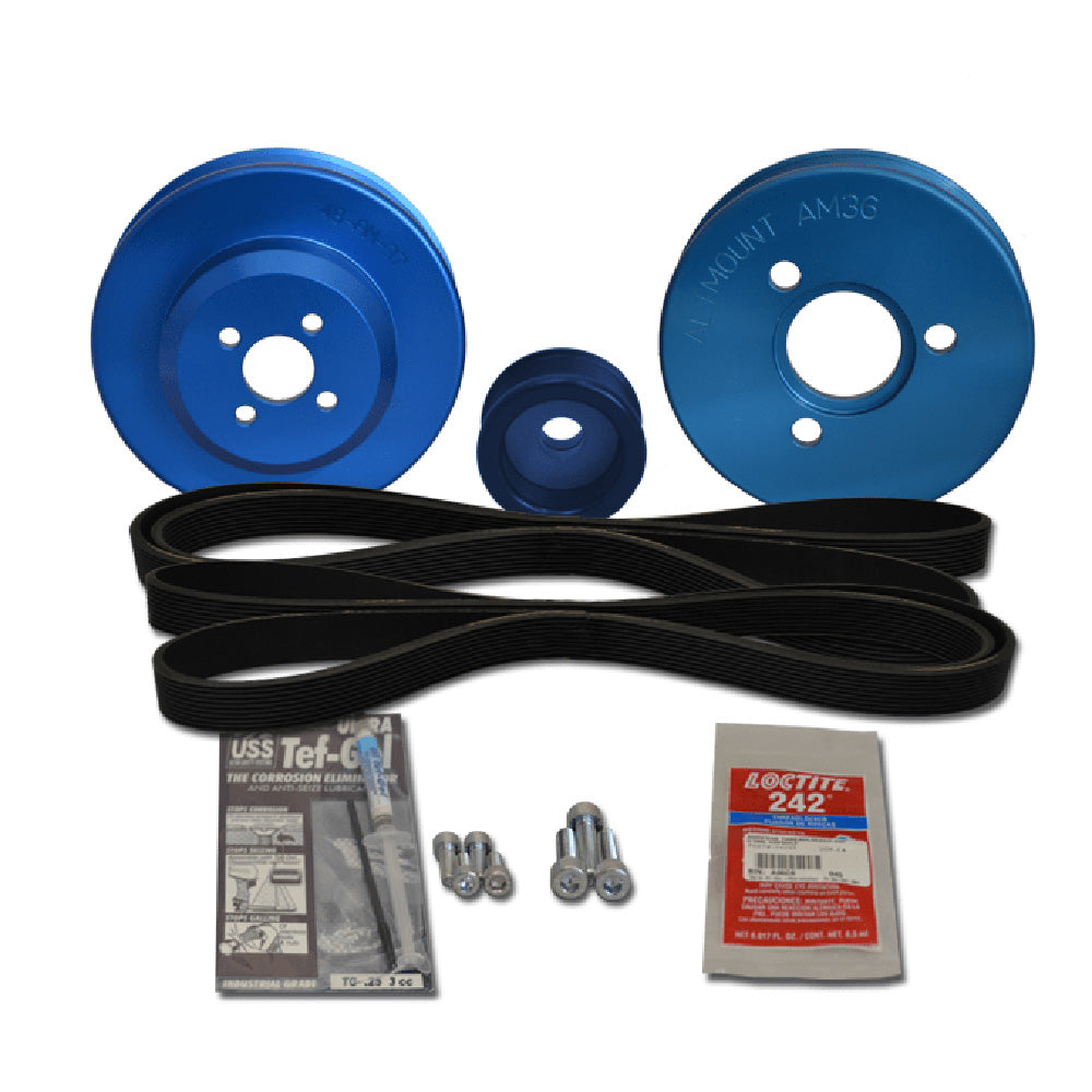 Balmar 48-YSP-3JH-A Pulley Kit f/Yanmar 3JH5, 3JH4-E, 4JH4-E, 4JH5, 4JH5-E