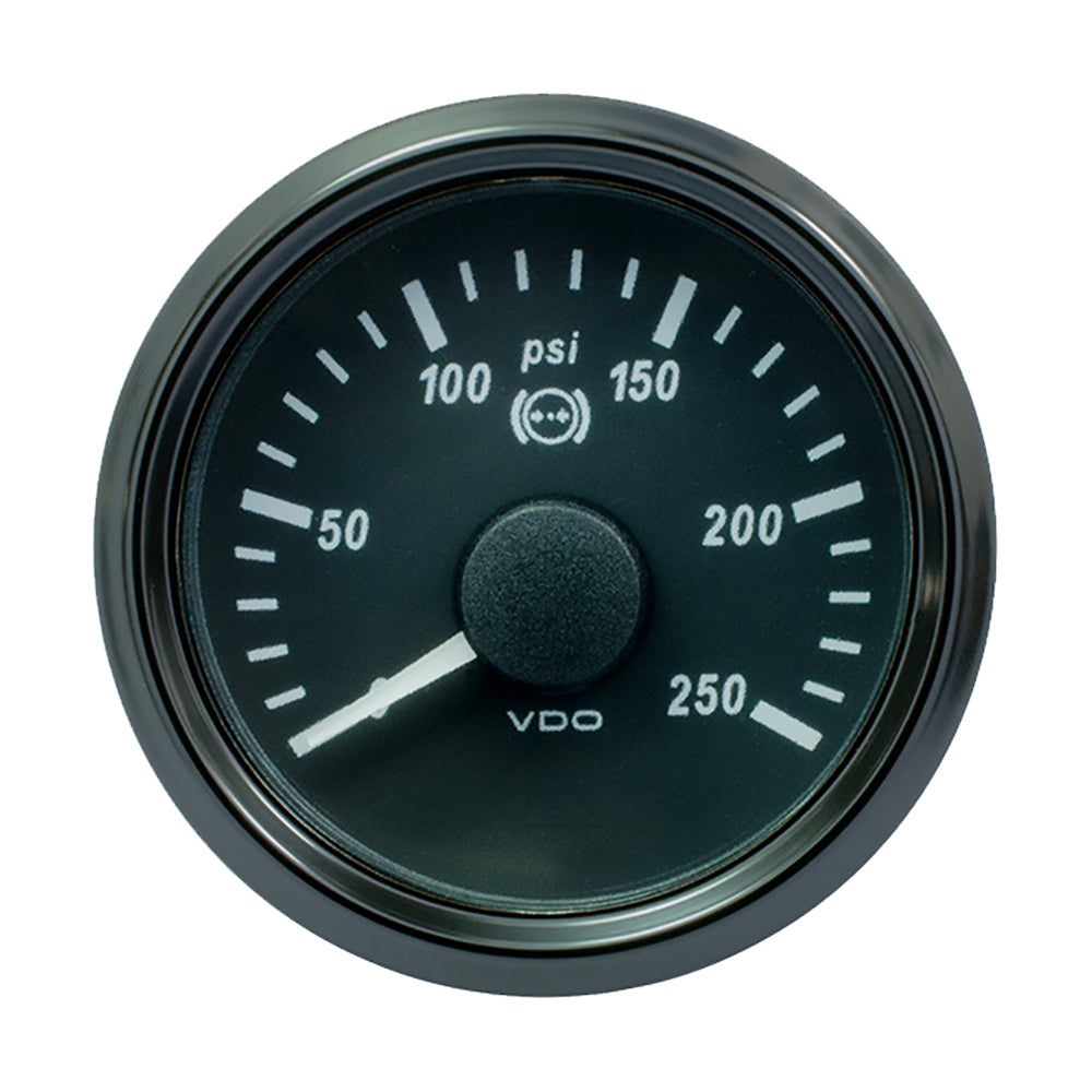 VDO SingleViu 52mm (2-1/16") Brake Pressure Gauge - 250 PSI - 0-4.5V A2C3832730030