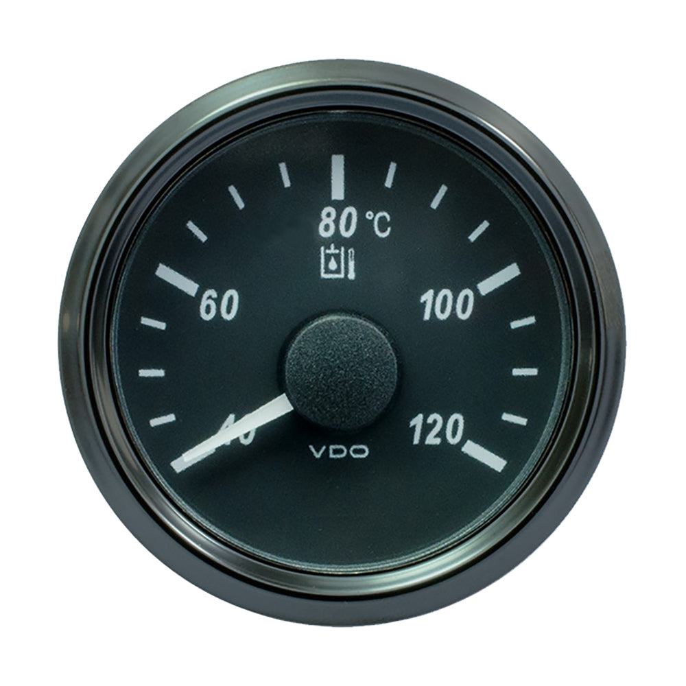 VDO SingleViu 52mm (2-1/16") Hydraulic Oil Temp. Gauge - 120-DegC - 291-22 Ohm A2C3833510030