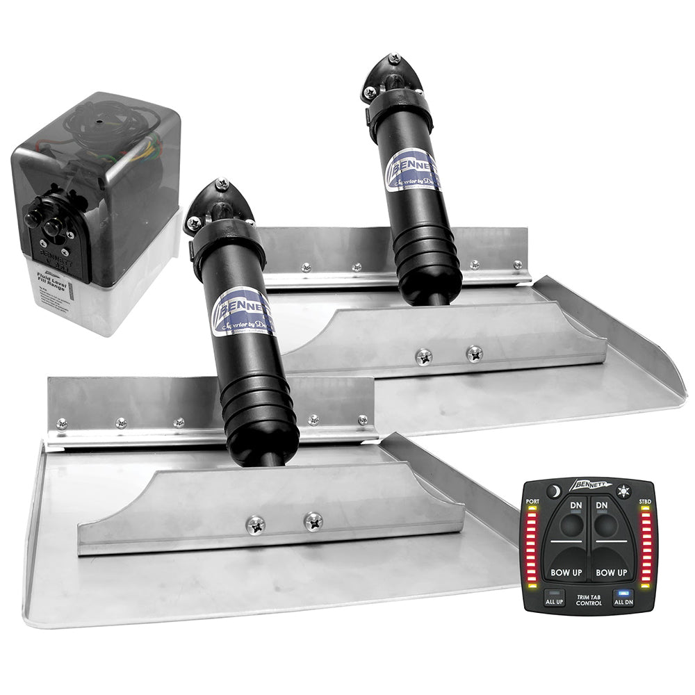 Bennett 12x12 Hydraulic Trim Tab System w/One Box Indication 1212OBI