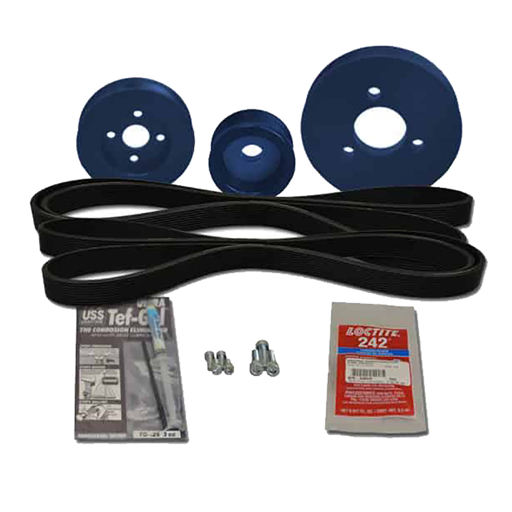 Balmar 48-WSP-18 Pulley Kit, Westerbeke 18, 21A, 27A, 35B, 38B, 42B
