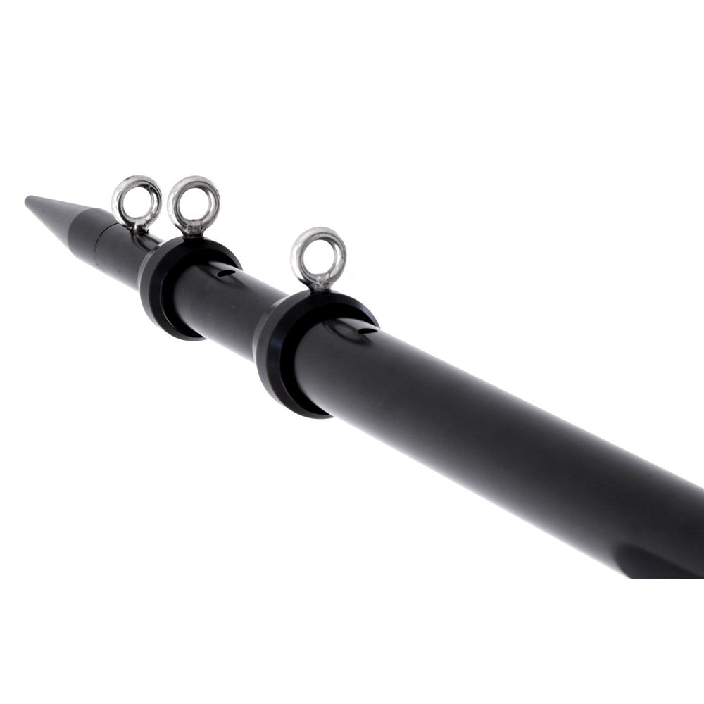 Tigress 88922-1 XD Telescoping Aluminum Center Rigger Pole - 12&#39; - Black