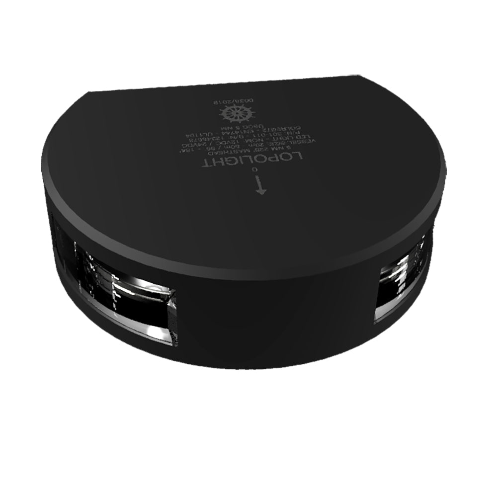 Lopolight 301-011-B Series 301-011 - Masthead Light - 5NM - Horizontal Mount - White - Black Housing