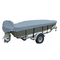 Carver Sun-DURA Wide Series Styled-to-Fit Boat Cover f/18.5' V-Hull Fishing Boats - Grey 71118S-11