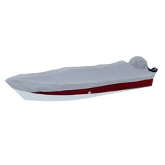 Carver Poly-Flex II Styled-to-Fit Boat Cover f/17.5' V-Hull Side Console Fishing Boats - Grey 72217F-10