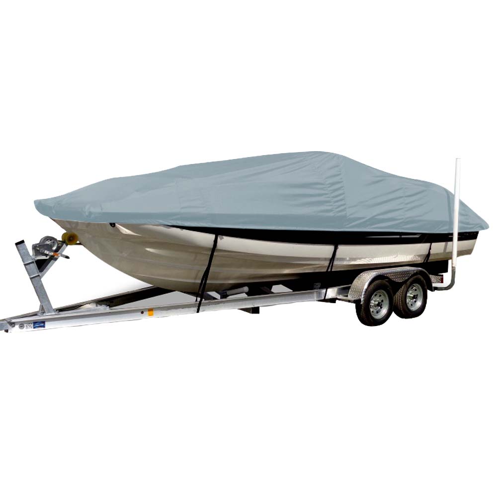 Carver Sun-DURA Styled-to-Fit Boat Cover f/21.5' Sterndrive Deck Boats w/Low Rails - Grey 75121S-11