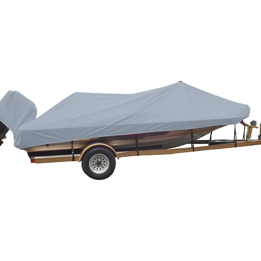 Carver Sun-DURA Styled-to-Fit Boat Cover f/21.5' Wide Style Bass Boats - Grey 77221S-11