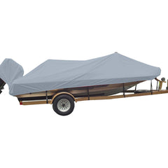 Carver Sun-DURA Styled-to-Fit Boat Cover f/21.5' Wide Style Bass Boats - Grey 77221S-11