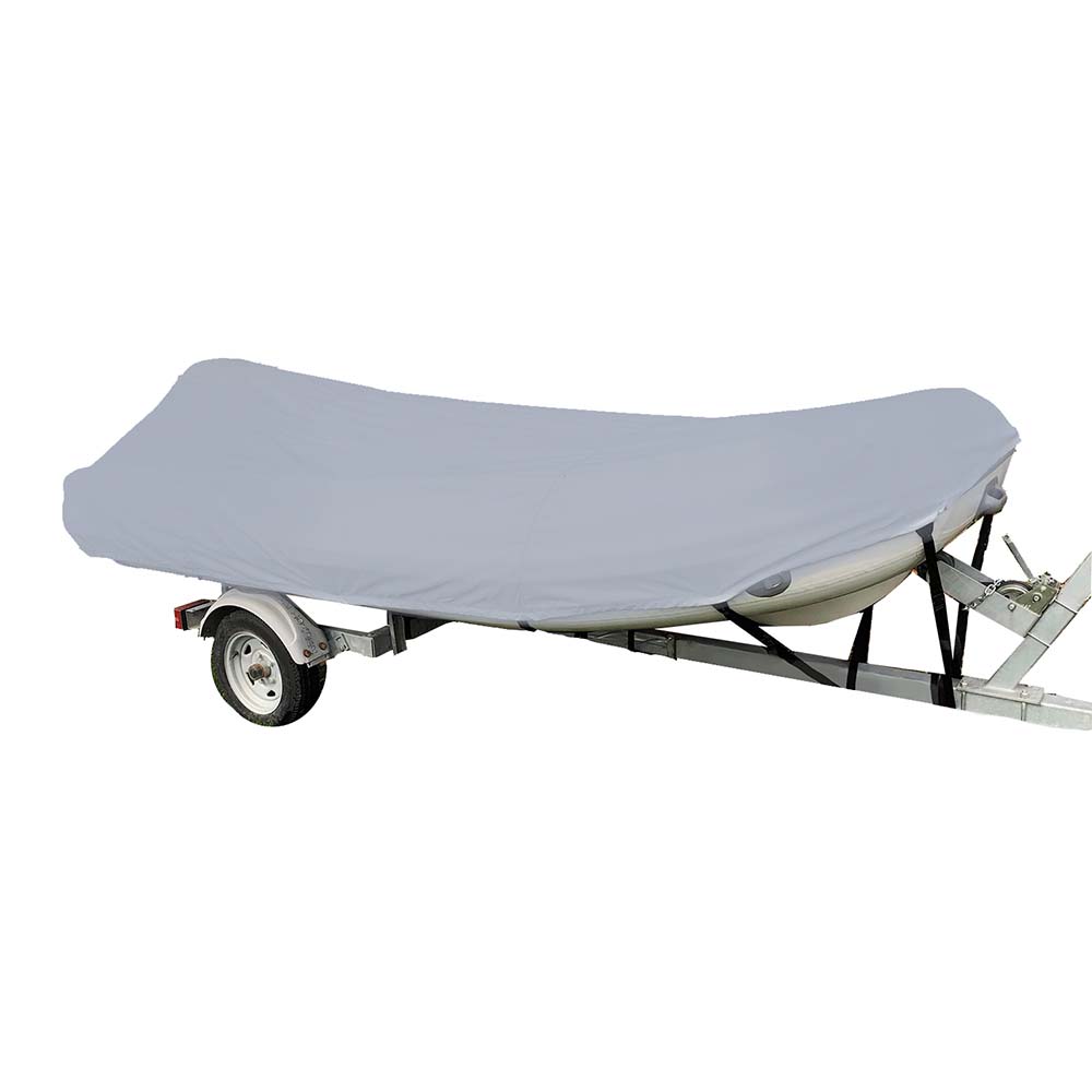 Carver Poly-Flex II Styled-to-Fit Boat Cover f/8.5' Blunt Nose Inflatable Boats - Grey 7INF8BF-10
