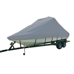 Carver Sun-DURA Specialty Boat Cover f/20.5' Inboard Tournament Ski Boats w/Tower & Swim Platform - Grey 81120S-11