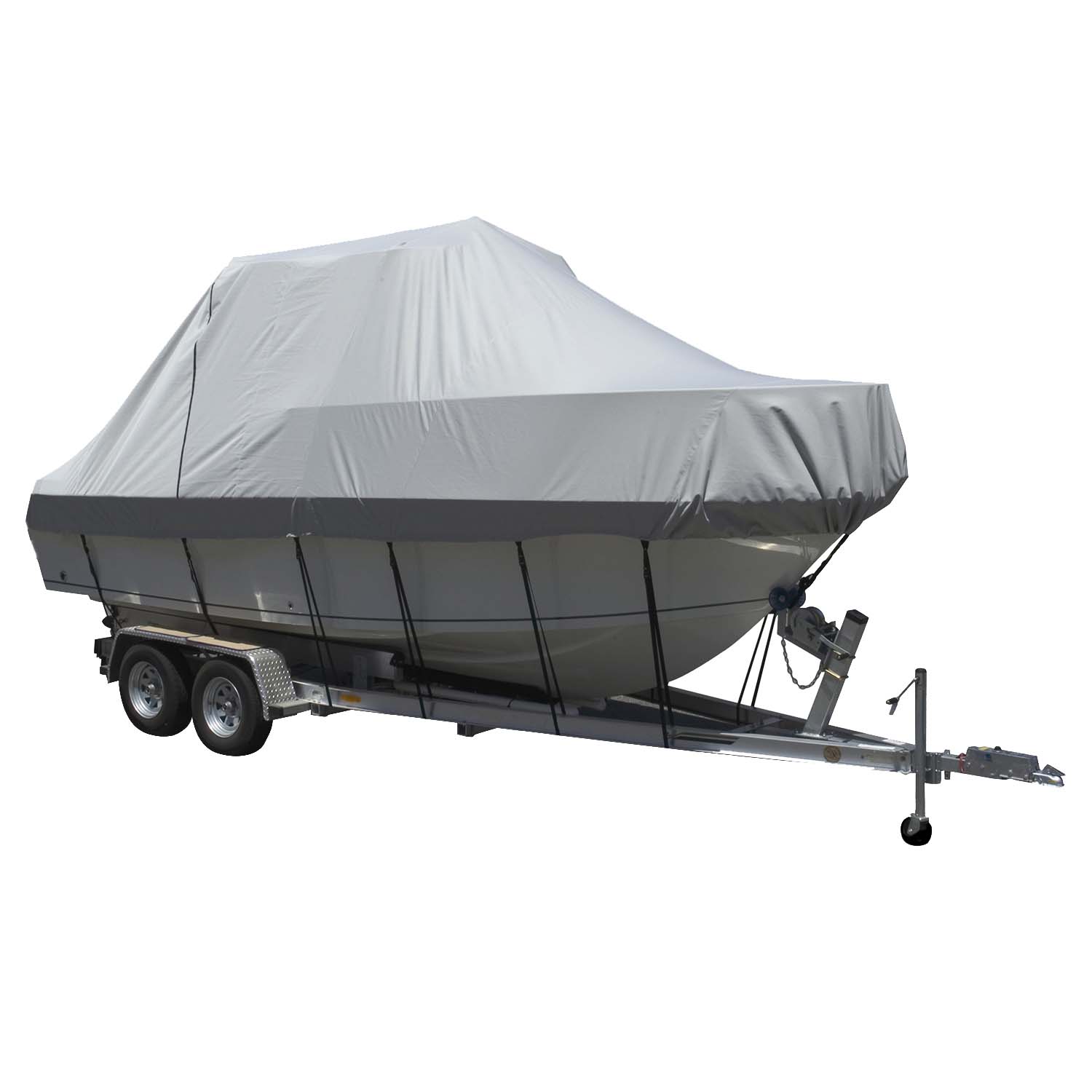 Carver Sun-DURA Specialty Boat Cover f/27.5' Walk Around Cuddy & Center Console Boats - Grey 90027S-11