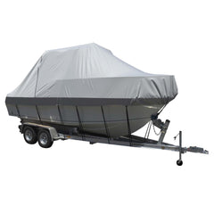 Carver Sun-DURA Specialty Boat Cover f/27.5' Walk Around Cuddy & Center Console Boats - Grey 90027S-11