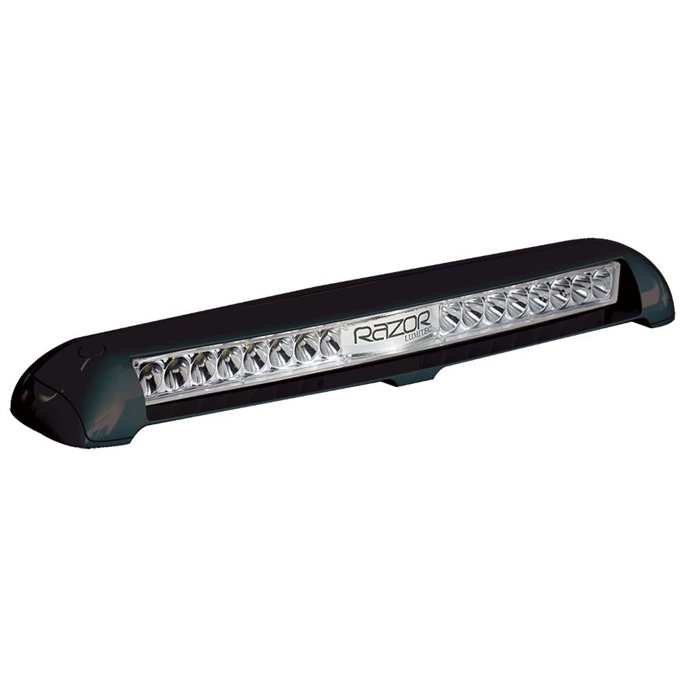 Lumitec Razor Light Bar - Flood - Black Housing - Flush Mount 101588