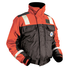 Mustang Classic Flotation Bomber Jacket w/Reflective Tape - Orange/Black - XXL MJ6214T1-33-XXL-206