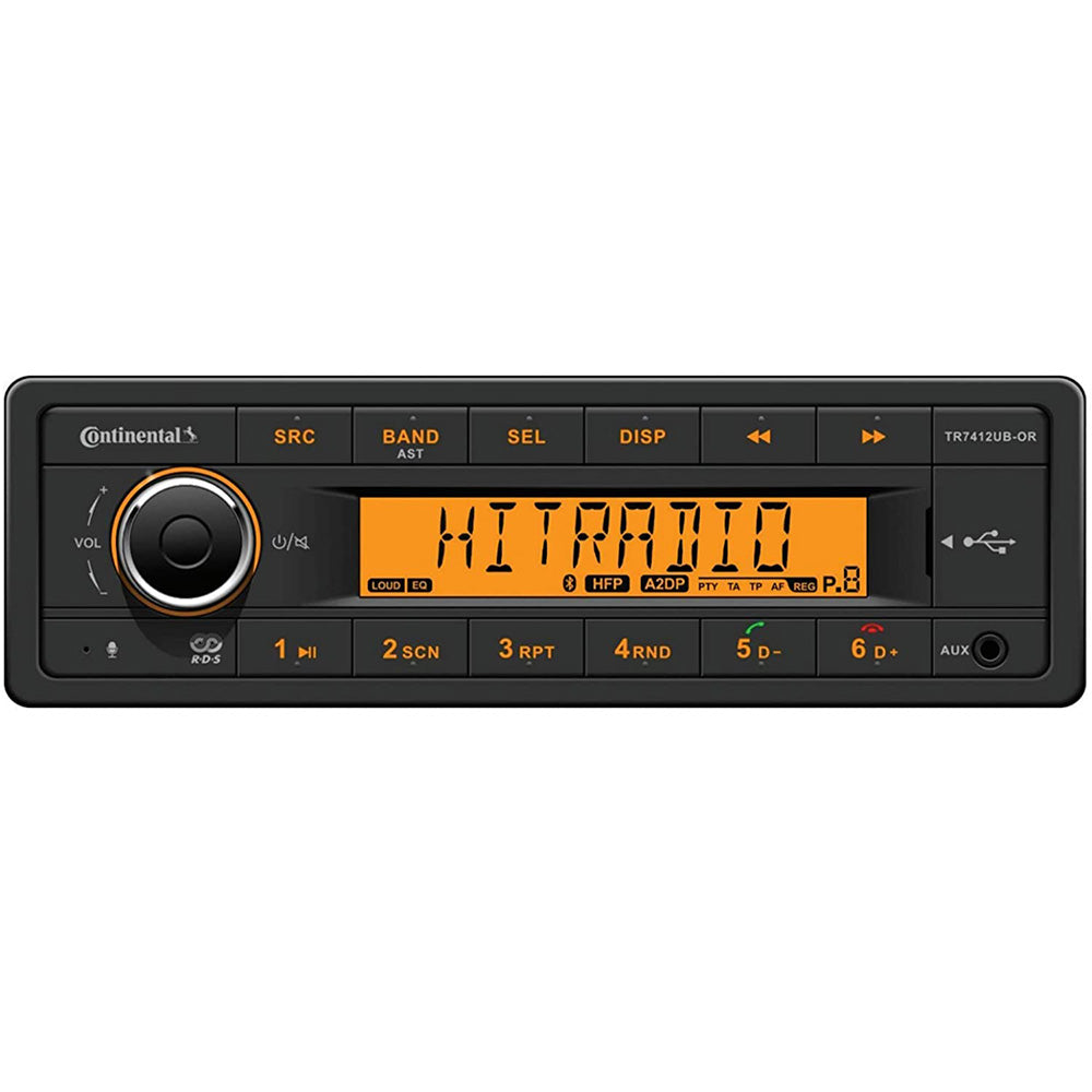 Continental Stereo w/AM/FM/BT/USB - 12V TR7412UB-OR