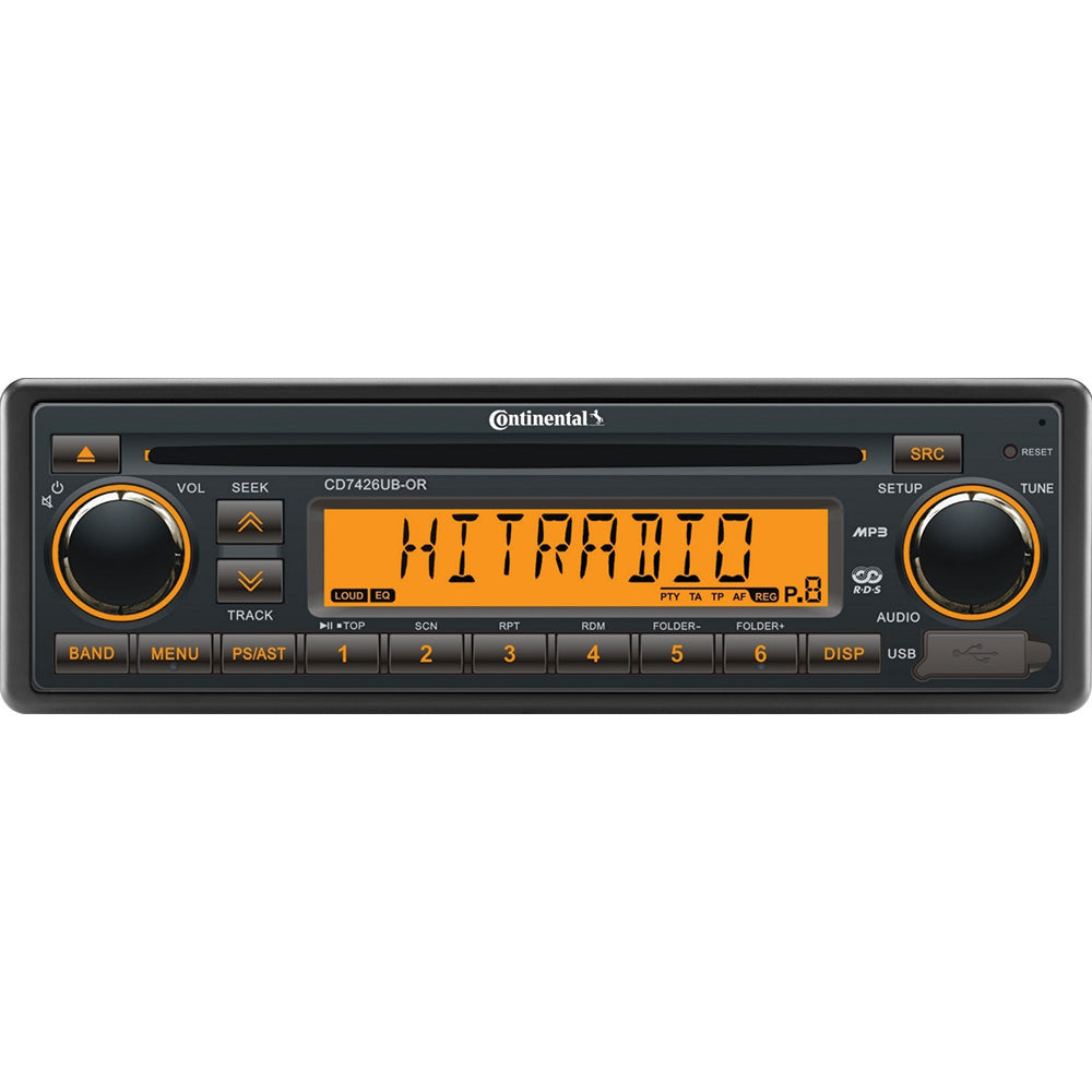 Continental Stereo w/CD/AM/FM/BT/USB - 24V CD7426UB-OR