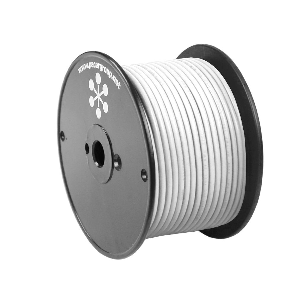 Pacer White 18 AWG Primary Wire - 100' WUL18WH-100
