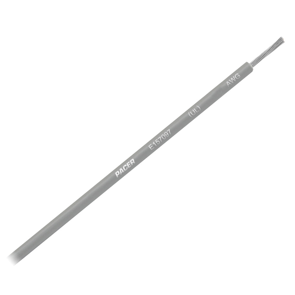 Pacer Grey 16 AWG Primary Wire - 25' WUL16GY-25