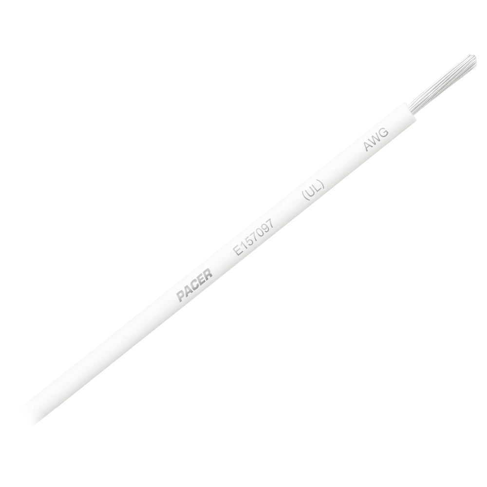 Pacer White 12 AWG Primary Wire - 25' WUL12WH-25