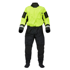 Mustang Sentinel Series Water Rescue Dry Suit - Fluorescent Yellow Green-Black - Large 2 Short MSD62403-251-L2S-101