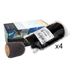 KiwiGrip 4 - 1 Liter Pouches - Black with 4" Roller KG-4BK-PR