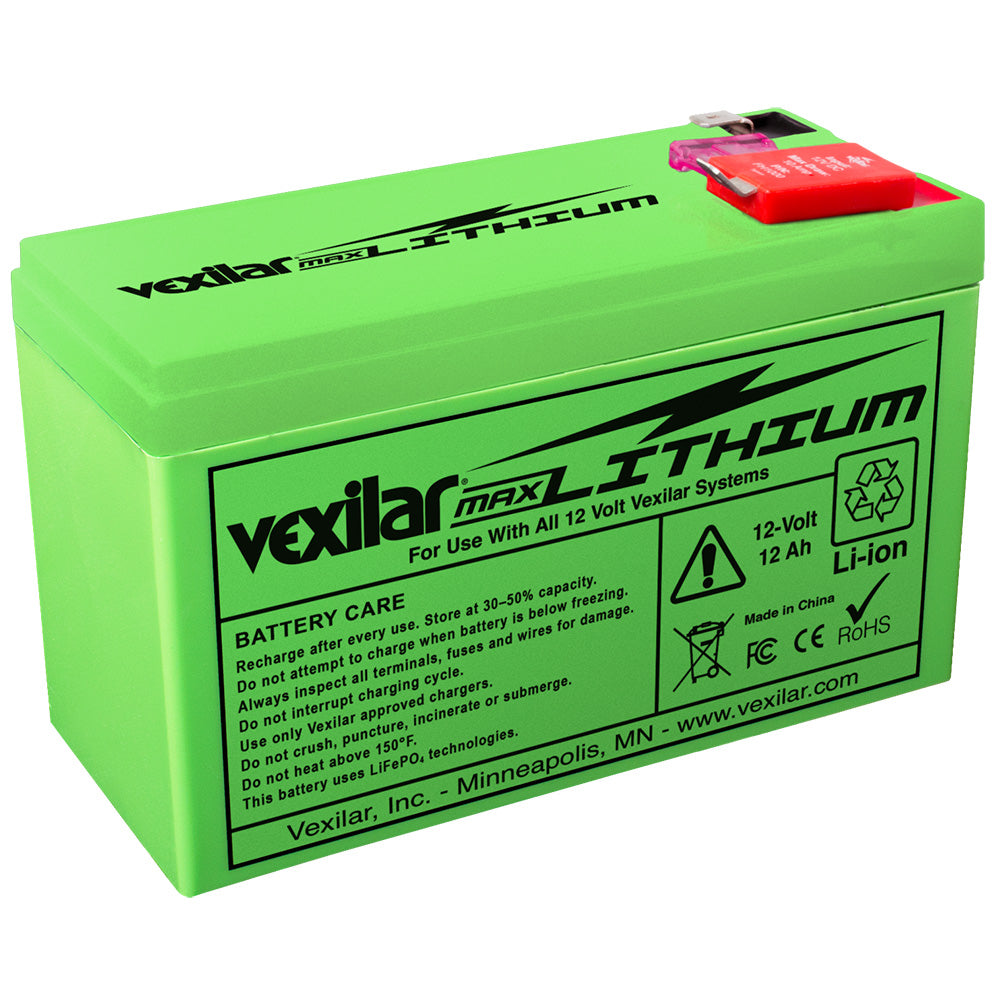Vexilar 12V - 12 AH Max Lithium Battery V-200L