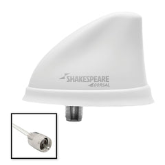 Shakespeare Dorsal Antenna White Low Profile 26' RGB Cable w/PL-259 5912-DS-VHF-W