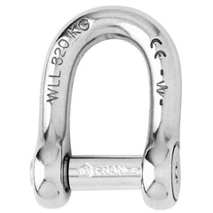 Wichard Self-Locking Allen Head Pin D Shackle - 6mm Diameter - 1/4" 01303