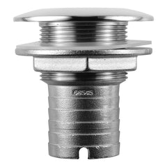 Attwood 66545-3 Stainless Steel Thru-Hull Short Straight Barbed - 1-1/2" Inner Diameter