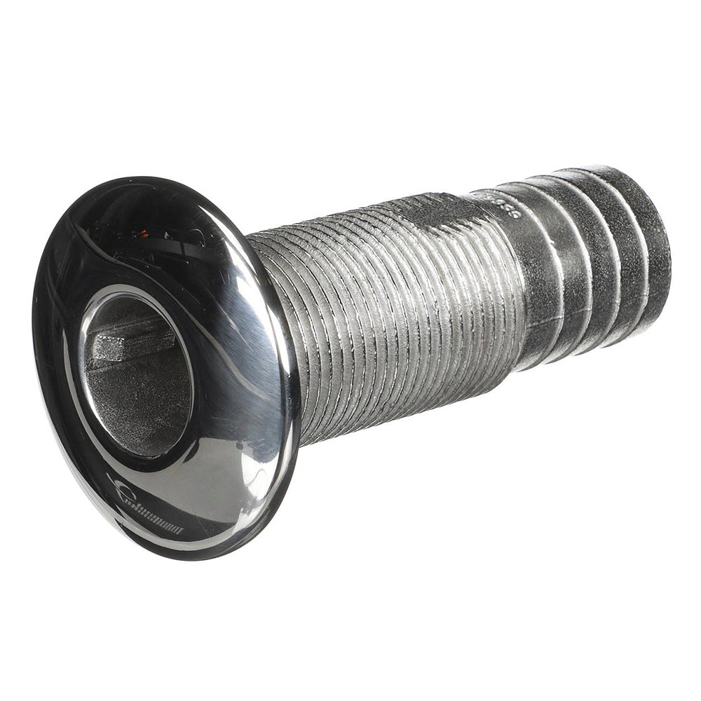 Attwood 66550-3 Stainless Steel Thru-Hull Standard Straight Barbed - 1-1/4" Inner Diameter