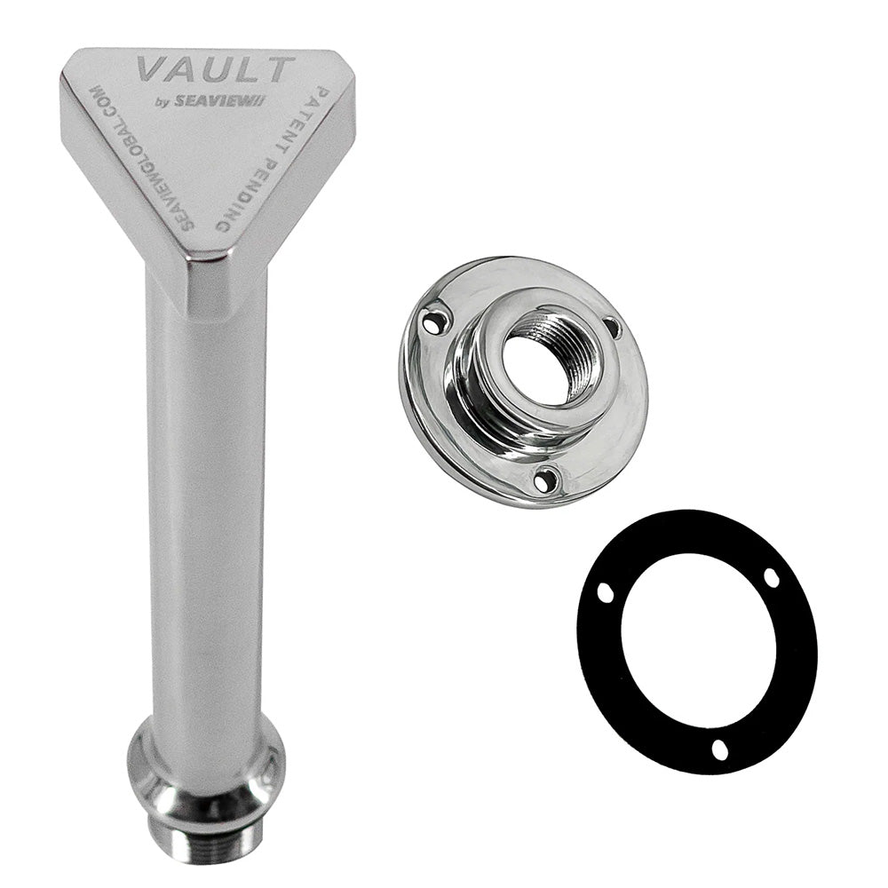 Seaview SV102VCPSS Polished Stainless Steel Vault Central Drain Plug & Garboard Assembly